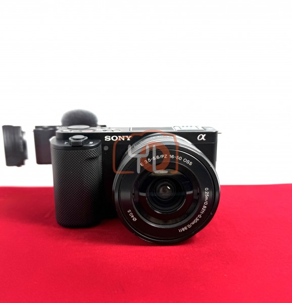 [USED-PJ33] Sony ZV-E10 Kit 16-50mm (Shutter Count : 1.4K), 95% Like New Condition (S/N:7396600)
