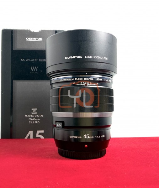[USED-PJ33] Olympus 45mm F1.2 PRO M.Zuiko Digital, 95% Like New Condition (S/N:349002076)