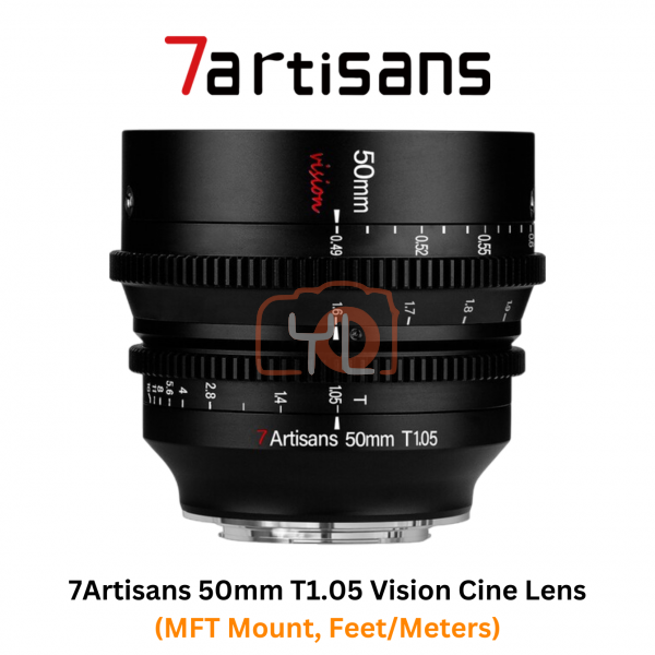 7Artisans 50mm T1.05 Vision Cine Lens (MFT Mount, Feet/Meters)