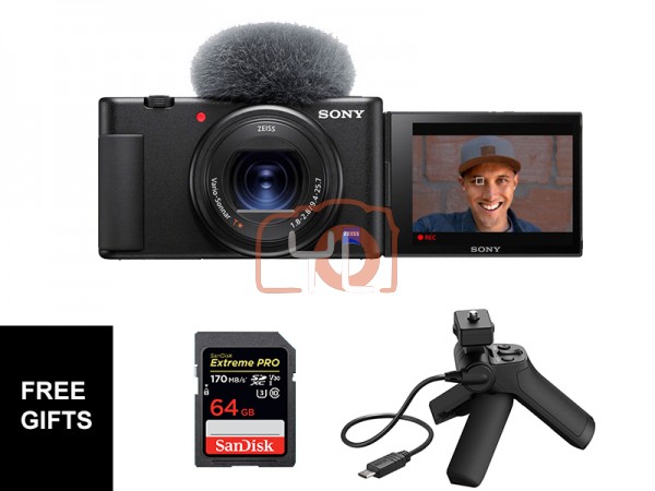 Sony Z-V1 Vlog Digtal Camera W/ VCT-SGR1 Handgrip