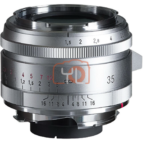 Voigtlander Nokton Vintage Line 35mm f/1.5 Aspherical Type II VM Lens (Silver) (Free LH-12 lens hood)