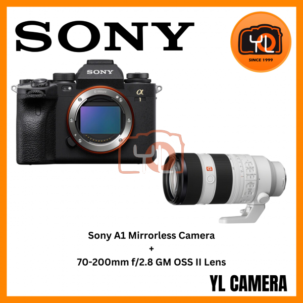 Sony a1 Mirrorless Camera (Body) + Sony FE 70-200mm f/2.8 GM OSS II Lens (Free 80GB CF Express Type A Card)