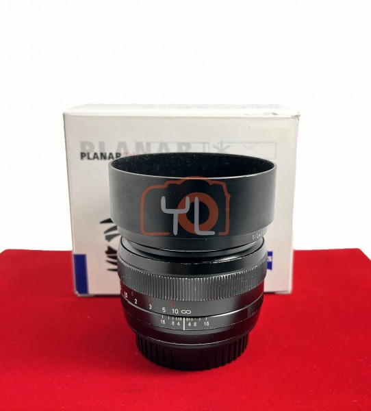 [USED-PJ33] Zeiss 50MM F1.4 Plannar T* ZE (Canon Mount), 80% Like New Condition (S/N:15766186)