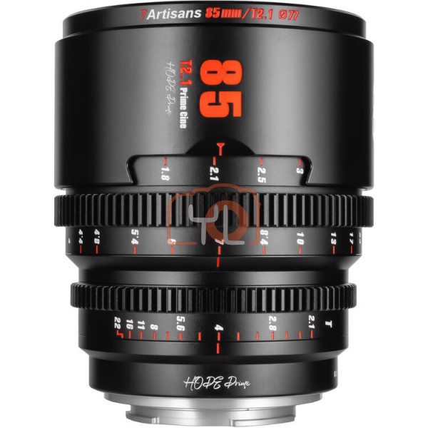 7Artisans 85mm T2.1 Hope S35 Cine Lens (Sony E, Black)
