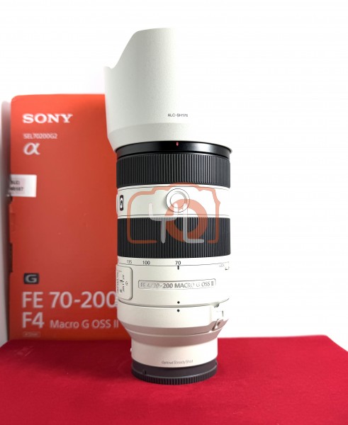 [USED-PJ33] Sony 70-200mm F4 G Macro OSS II FE, 95% Like New Condition (S/N:4363844)