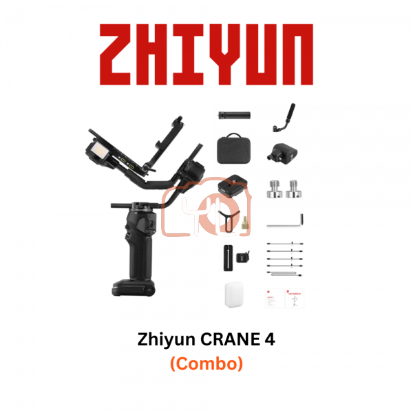 Zhiyun CRANE 4 3-Axis Handheld Gimbal Stabilizer Combo Kit
