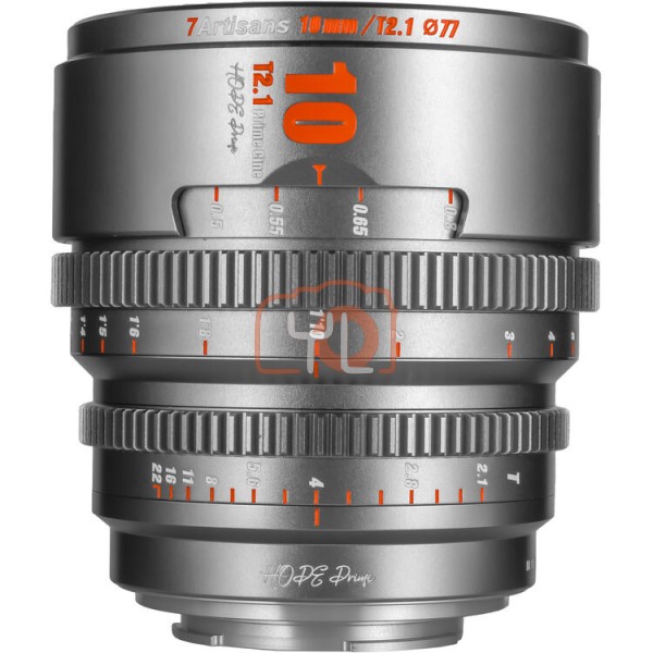 7Artisans 10mm T2.1 Hope S35 Cine Lens (Sony E Mount, Titanium Gray)