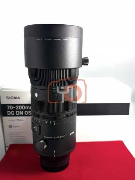 [USED-PJ33] Sigma 70-200mm F2.8 DG DN OS Sport (Sony FE Mount), 95% Like New Condition (S/N:57595456)