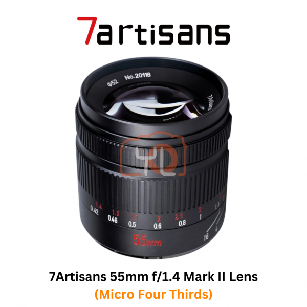 7Artisans 55mm f1.4 Mark II Lens for Micro Four Thirds