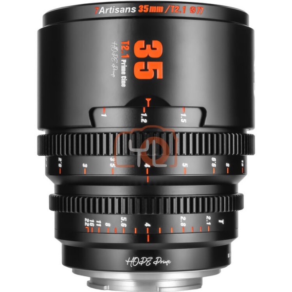 7Artisans 35mm T2.1 Hope S35 Cine Lens (Sony E, Black)