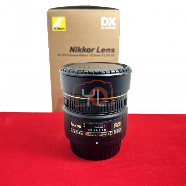 [USED-PJ33] Nikon 10.5MM F2.8G Fisheye AF DX Lens, 95% Like New Condition (S/N:354181)