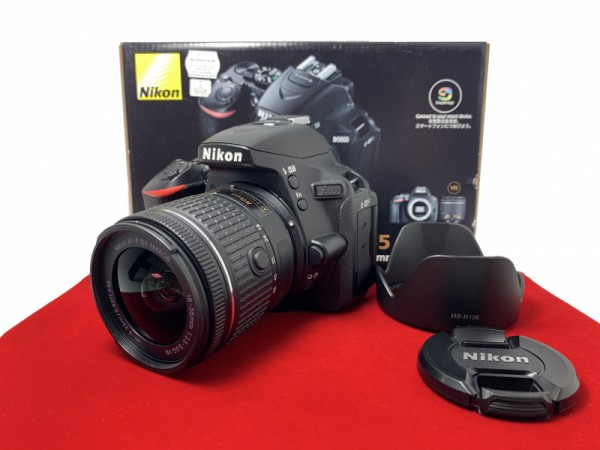 [USED-PJ33] Nikon D5600 With 18-55MM F3.5-5.6 G DX VR AF-P (SC:1800), 95% Like New Condition (S/N:8249412)