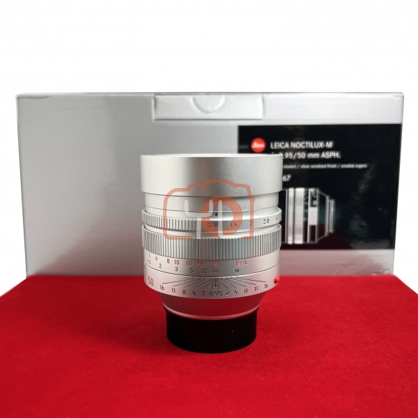 [USED-PJ33] Leica 50mm F0.95 Noctilux-M ASPH (Silver) 11667 , 95% Like New Condition
