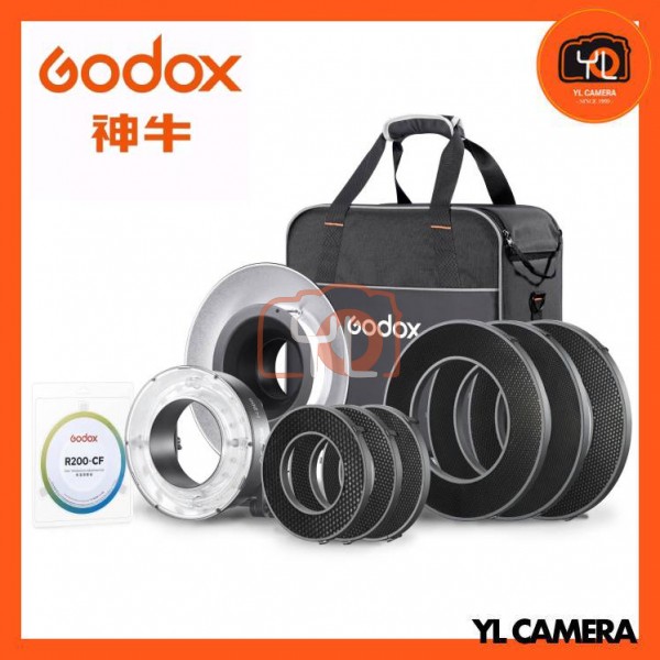 Godox All-In-1 Complete Kit R200 Ring Flash Complete Kit