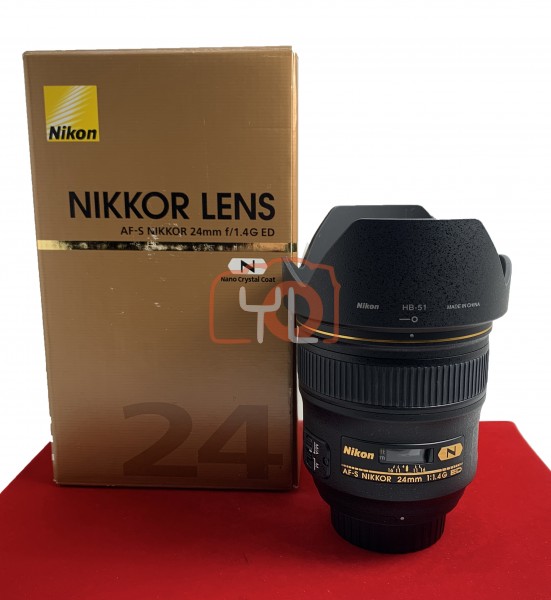 [USED-PJ33] Nikon 24mm F1.4 G AFS, 95% Like New Condition (S/N:206849)