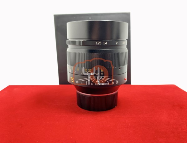 [USED-PJ33] 7artisans 75mm F1.25 (Leica M), 95% Like New Condition (S/N:7582398)