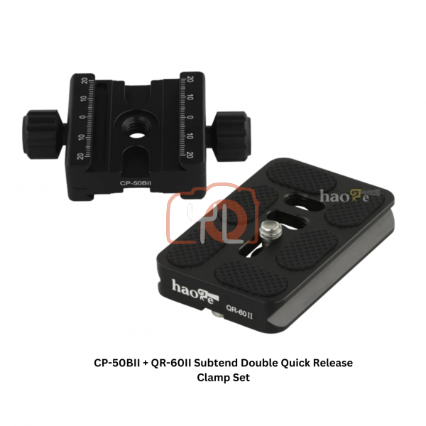 Haoge CP-50BII + QR-60II Subtend Double Quick Release Clamp Set