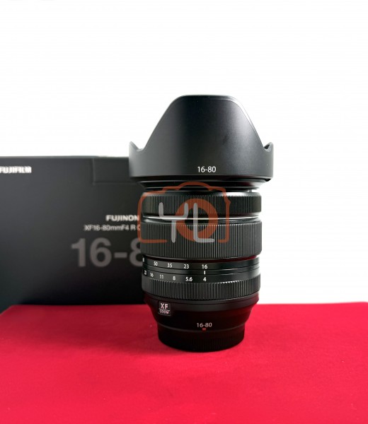 [USED-PJ33] Fujifilm 16-80mm F4 R OIS WR XF, 95% Like New Condition (S/N:9CA03152)