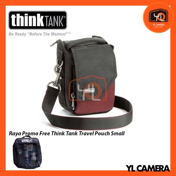 (BUY 1 FREE 1) Think Tank Photo Mirrorless Mover 5 Camera Bag (Deep Red) Free Think Tank Photo Travel Pouch - Small