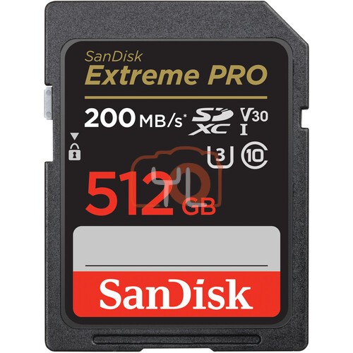 SanDisk 512GB Extreme PRO UHS-I SD Card (200MB/s)