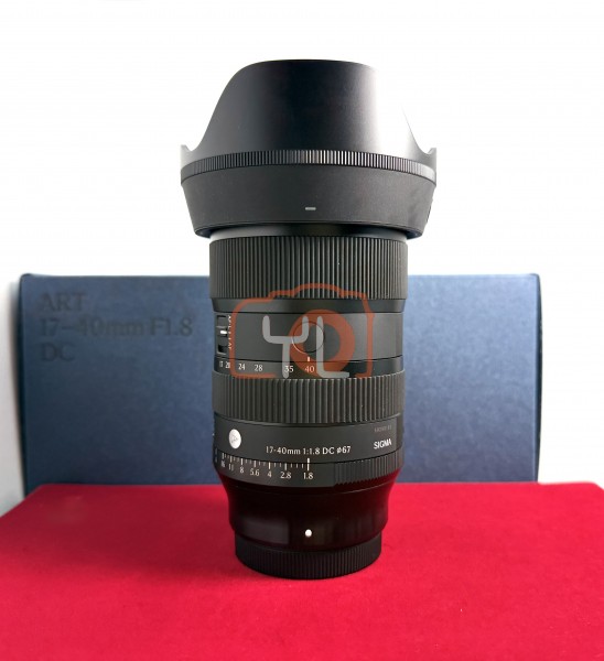 [USED-PJ33] Sigma 17-40mm F1.8 DC ART (Fujifilm X), 95% Like New Condition (S/N:59290162)