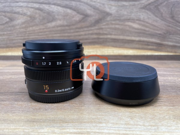 [USED @ YL LOW YAT]-Panasonic 15mm F1.7 ASPH Lumix G Leica DG Summilux Lens,98% Condition Like New,S/N:HN1JD201200
