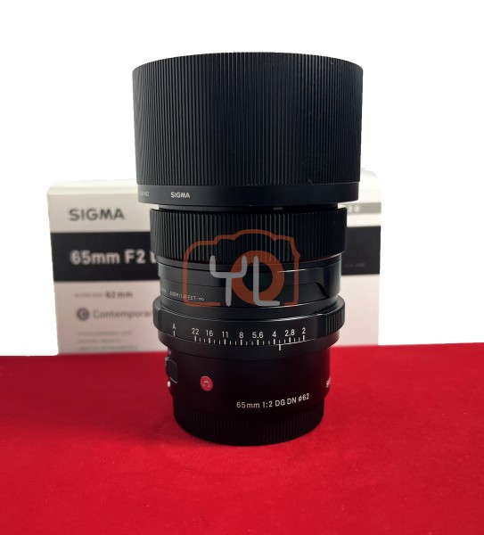 [USED-PJ33] Sigma 65mm F2 DG DN Contemporary (Sony FE) , 95% Like New Condition (S/N:55221049)