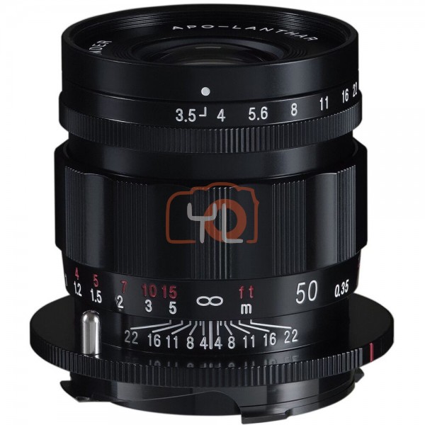 Voigtlander APO-LANTHAR 50mm F3.5 Type II VM Lens (Leica M, Black | Aluminum), BA385D