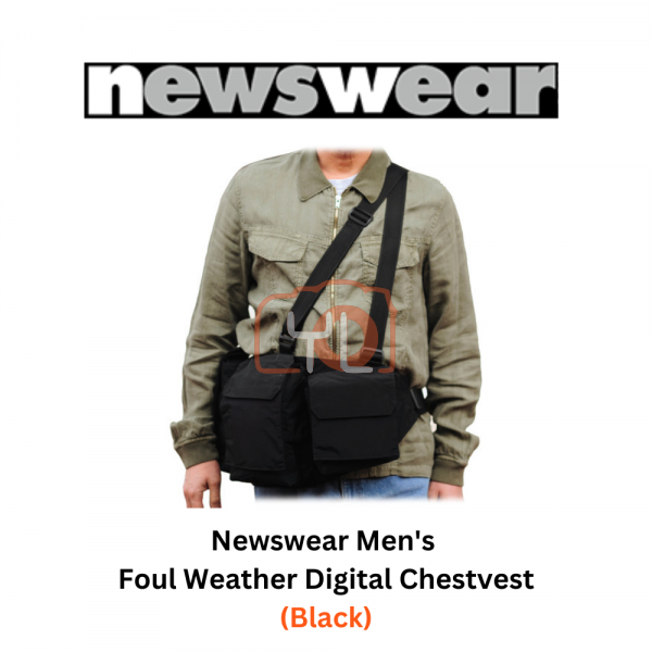Newswear Men's Foul Weather Digital Chestvest (Black)