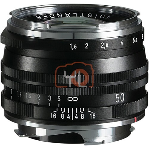 Voigtlander Nokton 50mm f1.5 Aspherical II MC Lens (Black)