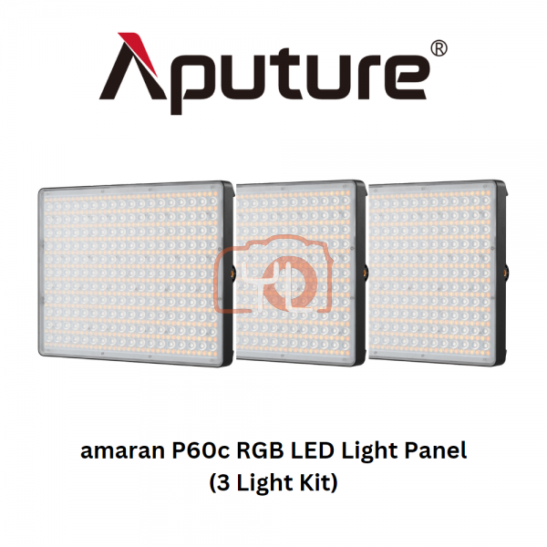 amaran P60c RGB LED Light Panel (3-Light Kit)