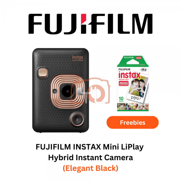 Fujifilm INSTAX Mini LiPlay (Elegant Black) + Single Pack