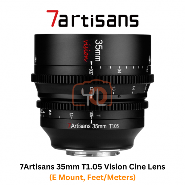 7Artisans 35mm T1.05 Vision Cine Lens (E Mount, Feet/Meters)