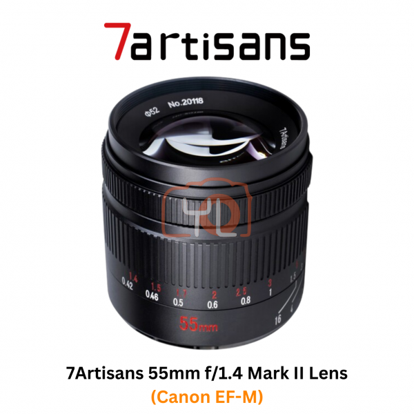 7Artisans 55mm f1.4 Mark II Lens for Canon EF-M