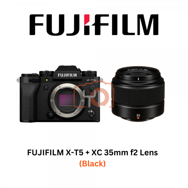 FUJIFILM X-T5 + XC 35mm f2 Lens (Black)