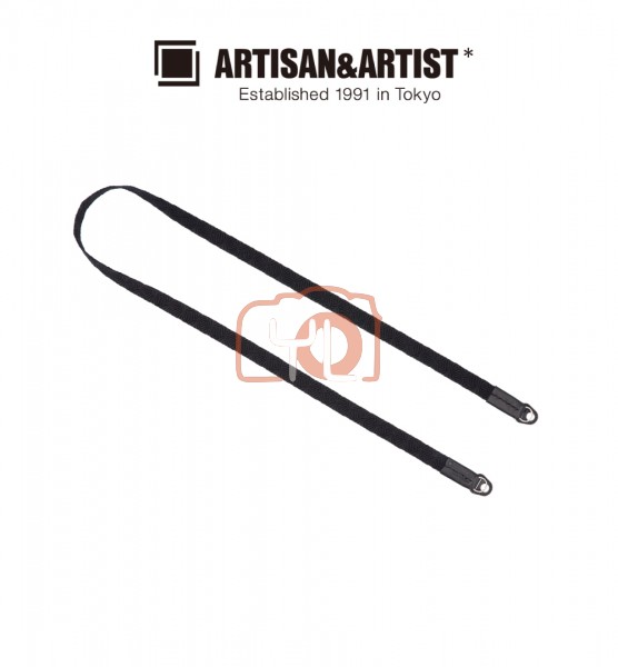 Artisan&Artist ACAM-317 Sazanami Silk Cord Strap Pattern (Standard Black, 980mm)