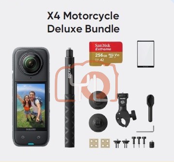 Insta360 X4 Camera Motorcycle Deluxe Bundle