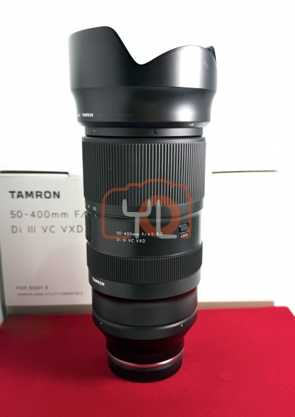 [USED-PJ33] Tamron 50-400mm F4.5-6.3 Di III VC VXD Lens (Sony E) ,95% Like New Condition (S/N:019249)