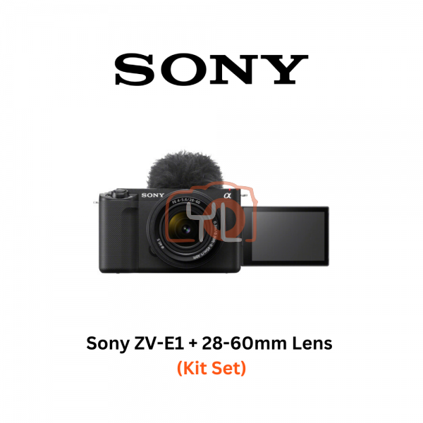 Sony ZV-E1 Mirrorless Camera + 28-60mm Lens (Black) [ FREE Sony 64GB SF-M CARD + NP-FZ100]