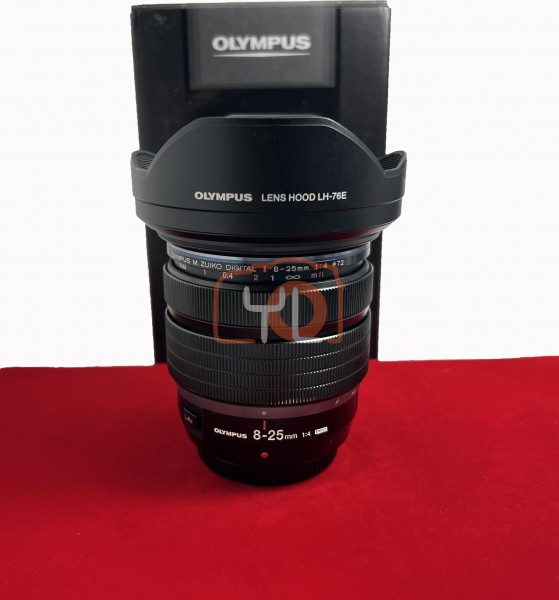 [USED-PJ33] Olympus 8-25mm F4 PRO M.Zuiko Digital,  90% Like New Condition (S/N:34DA01725)