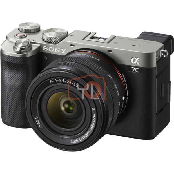 Sony A7C + FE 28-60mm F4-5.6 - Silver (Free 6Sony 64GB 277/150MB SD Card & Extra Battery)