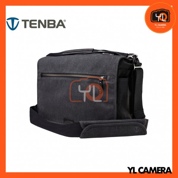Tenba Cooper 15 Messenger Bag with Leather Accents (Gray)