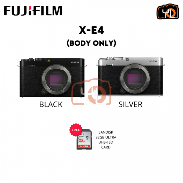 Fujifilm X-E4 - Black (Free 32GB SD Card)