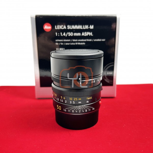 [USED-PJ33] Leica 50mm F1.4 Summilux-M ASPH (Black) 11891,99% Like New Condition (S/N:4831402)