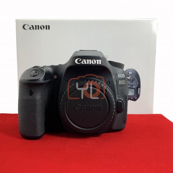 [USED-PJ33] Canon EOS 80D Body Camera, 85% Like New Condition (S/N:58021002777)