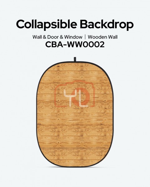 Godox CBA-WW0002 Wooden Wall Collapsible Backdrop