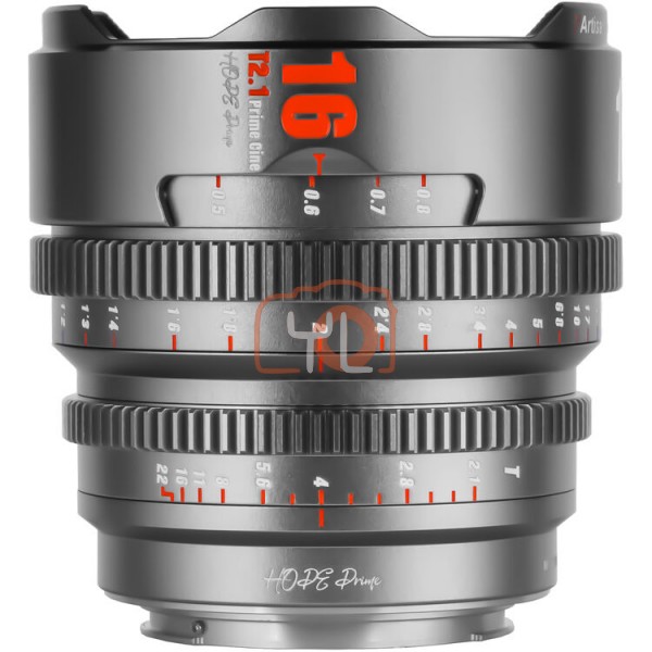 7Artisans 16mm T2.1 Hope S35 Cine Lens (FUJIFILM X Mount, Titanium Gray)