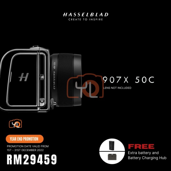 Hasselblad 907X 50C Medium Format Mirrorless Camera (Free Extra Battery & Battery Charging Hub)