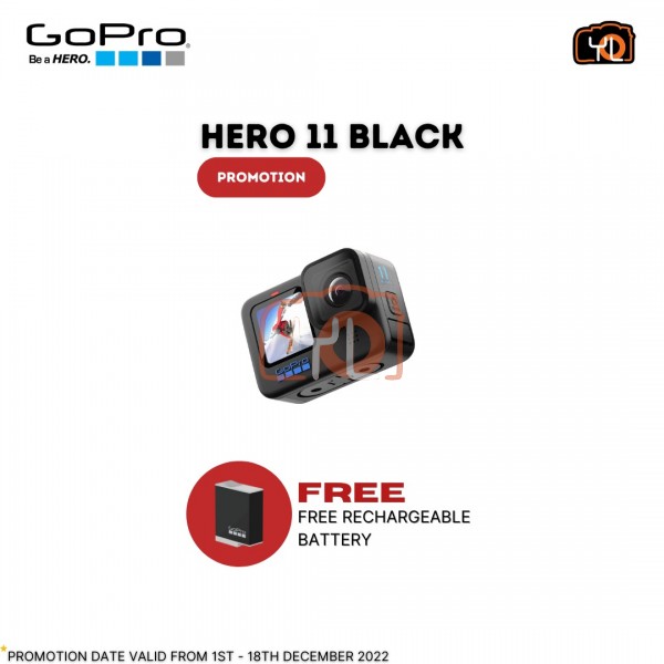 GoPro HERO11 Black (Free Extra Enduro Battery VPN ADBAT-011)