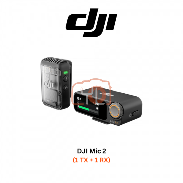 DJI Mic 2 Compact Digital Wireless Microphone System/Recorder for Camera & Smartphone (2.4 GHz) - New Launch